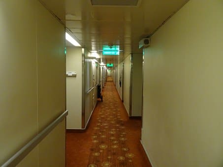 Always be aware of your surroundings. A stranger lurking in the shadows of a hotel corridor can be a weary traveler's worst nightmare.