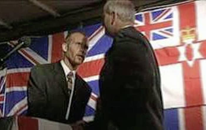 Loyalist godfather & sectarian serial killer sharing a stage with DUP's William McCrea, MP (now Lord Magherafelt)