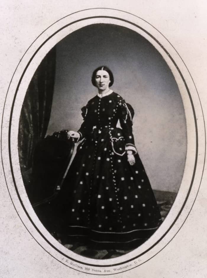 Betty Taylor Bliss acted as the White House hostess for her mother Margaret. The picture was probably taken ten years after she left the White House.