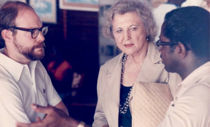 In 1985 the Pan American Development Foundation held their annual meeting in Grenada. Grenada was the hotspot of the Caribbean at the time. All three of its islands needed attention and tourist dollars.