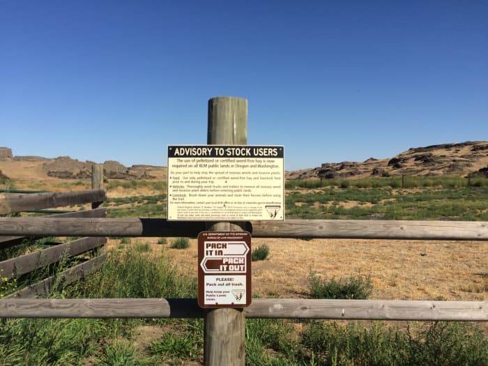 The entrance to riverside at Escure Ranch