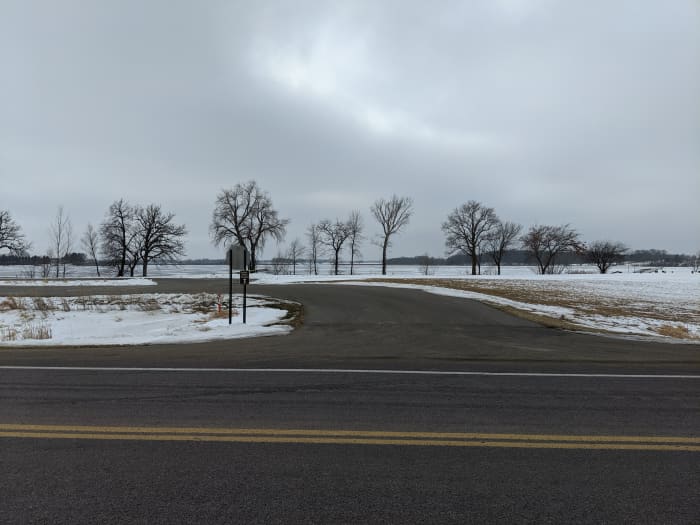 No one is on this lake yet. The weather threatens rain and that means trouble as far as fishing is concerned.