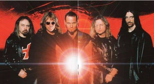 Judas Priest L-R: Ian Hill, Glenn Tipton, Tim "Ripper" Owens, K.K. Downing & Scott Travis
