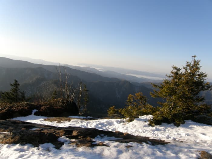 The view from Myrtle Point early one Monday morning after several feet of snow. In wintery weather, Myrtle Point can be especially chilling.