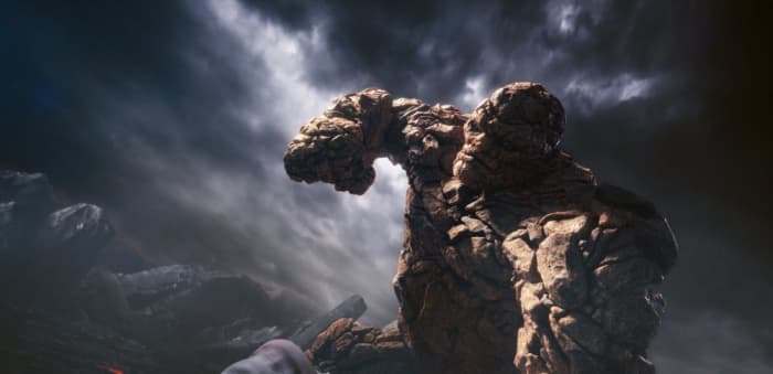 The new look for Thing is arguably the best thing about the film, the result of lots and lots of CG. It's way better than the clunky prosthetics of the past.