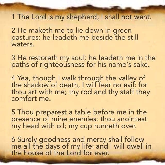 Psalm 23 A Sheep s Testimony LetterPile