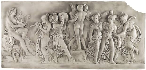 According to Greek mythology, Zeus' and Mnemosyne's nine daughters were called Muses whose one being in heart, spirit and thought was dedicated to the arts, Taught by Apollo, they inspired creativity and imagination in artists.