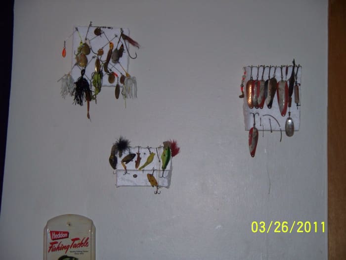 These are simple ways to show off your tackle and keep from losing the little suckers.