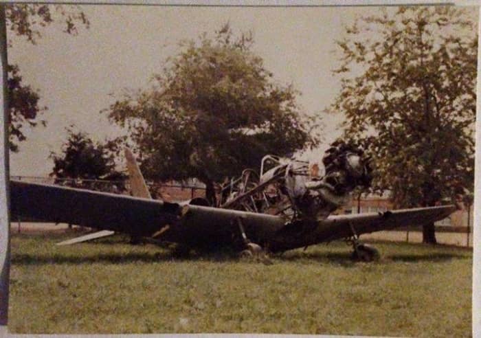 The actual Newbridge Inn plane after many years exposed to the elements and vandals. Photo credit: Stacey Duffin. Used with permission