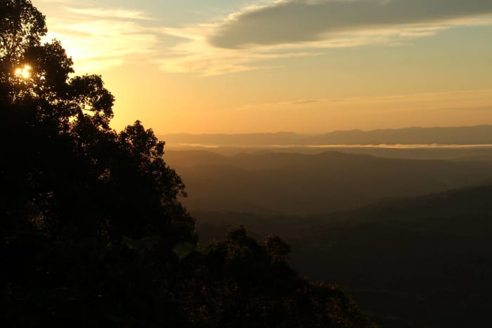 Early morning on the Blue Ridge Parkway near Boone, NC