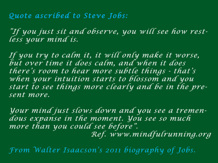 Many of our notably successful people attribute their successes to mindfulness and meditation practices.