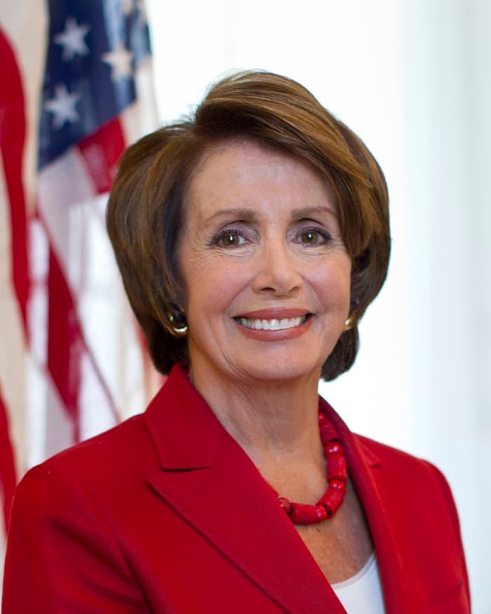 Official portrait of U.S. Representative and Speaker of the House Nancy Pelosi.