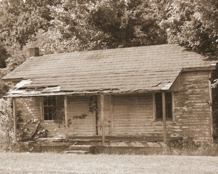 This is the house that inspired this poem. It is located next to my old elementary school, and I remember when it was lived in.