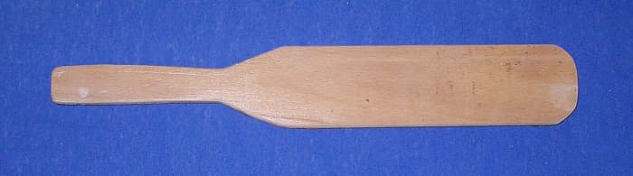 This looked similar to the paddle that Sister Lucas employed on rare occasions.