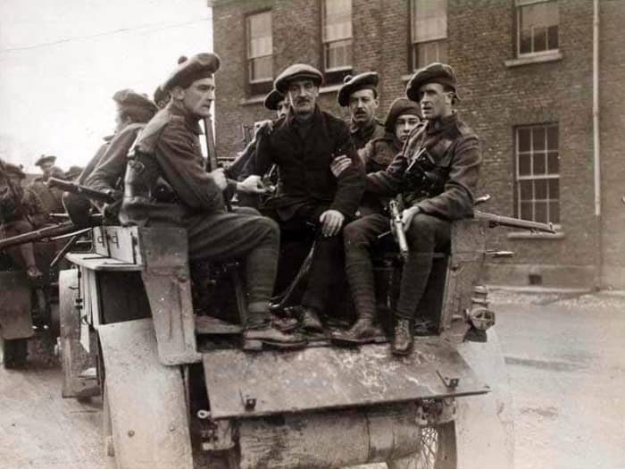 The people of Dublin feared the noise of the lorries carrying the Black and Tans