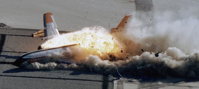 The immediate aftermath of our disappearance results in hundreds of thousands of plane crashes just like the one featured here.