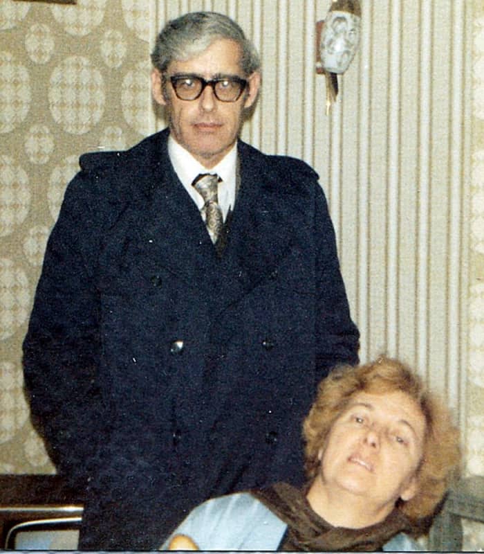 Mum and her younger brother, Ken, when he visited the UK from Canada in the 1980s and stayed with us. Sadly, this was the last time they ever saw each other.