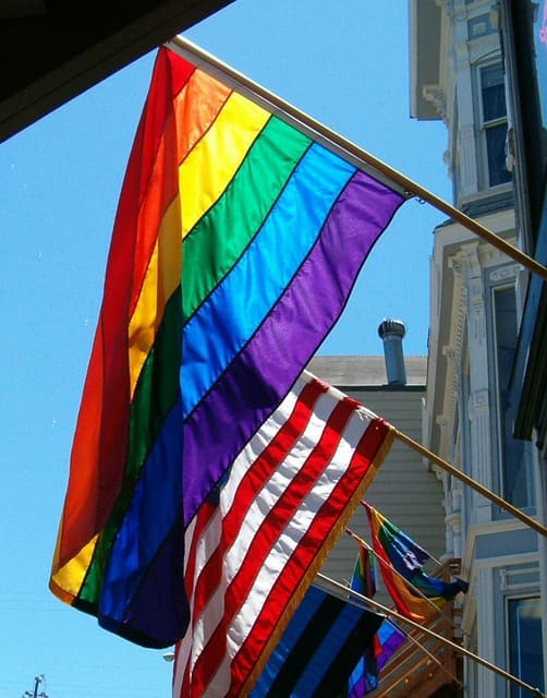 You should be ashamed when you are hurtful and intolerant of others-- not when you are capable of love.