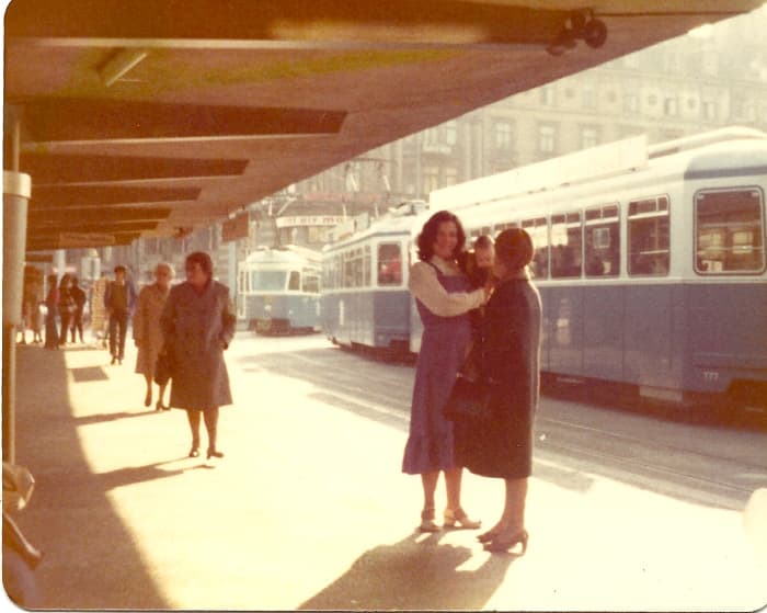 Standing at a Spanish train station, a little lady came up to me to talk to me and the baby.