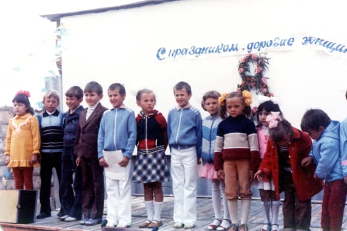 Pic20: A Picture with Majority of the Colonial Russian Children on the Auditorium Stage