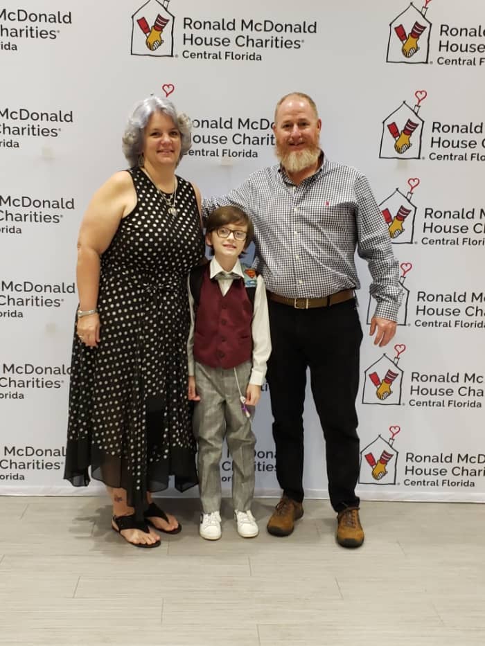 They are thankful because Ronald McDonald House in Orlando opened nine new rooms. My daughter and grandson travel there often and stay overnight as Heston Wayne has many doctor appointments.