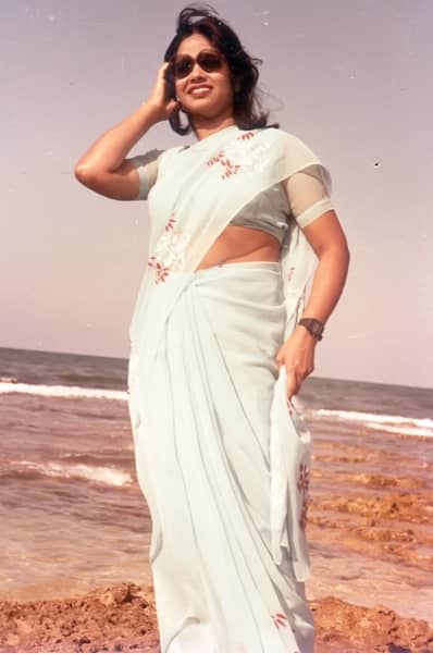 The Mystery Woman- My Mom Behind Our Dancing Getup & Makeup. Here She Is Posing on Rocks by the Wonderful Memorable Sea