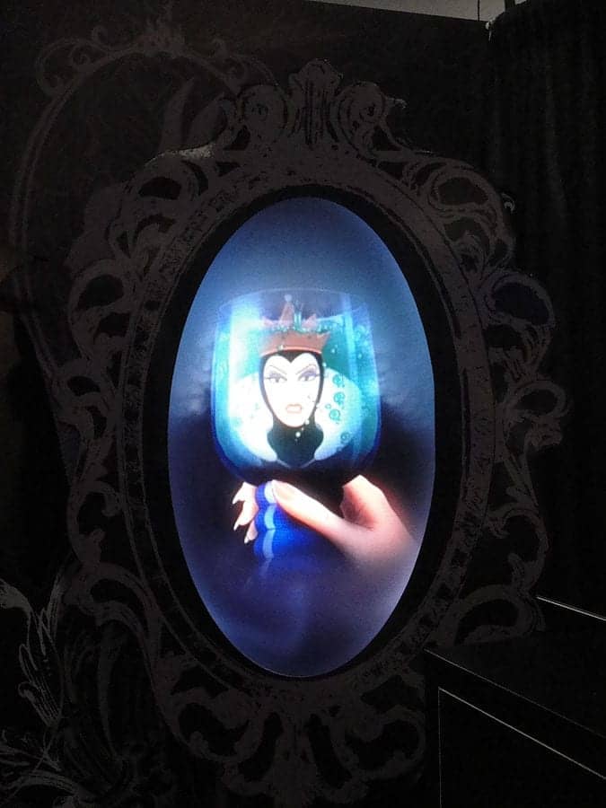 Evil queen looking in the mirror...