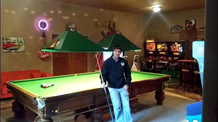 Famous among many billiards players, is Max "Res" Defult (pictured above) A man who has a Man Cave score of 81 Den Credits. He got his nickname, "Res" (short for resurrect) by always coming back from near losses in billiard games