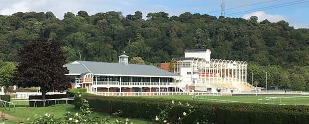 Nottingham Racecourse Grandstand. I came this way on walks down the road from where I lived in Sneinton (pron. 'Snentun') Hollows. No security when no racing was on, so I could wander at will