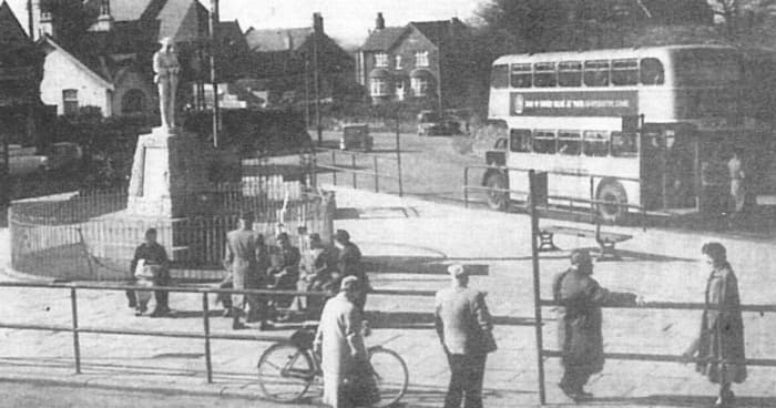 Eston Square looking north along the High Street - Redcar to the east (right), Normanby Ormesby, Middlesbrough to the west, north to Grangetown and south (behind the cameraman) to Eston Hills via Jubilee Road