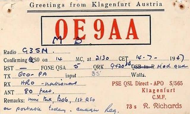 British Forces Radio based in Klagenfurt - where Brigadier Toby Law was based. Controversy later raged over the forcible repatriation of Russian and Ukrainian members of the SS Galicia Division with officers drawn from exiled Russian families