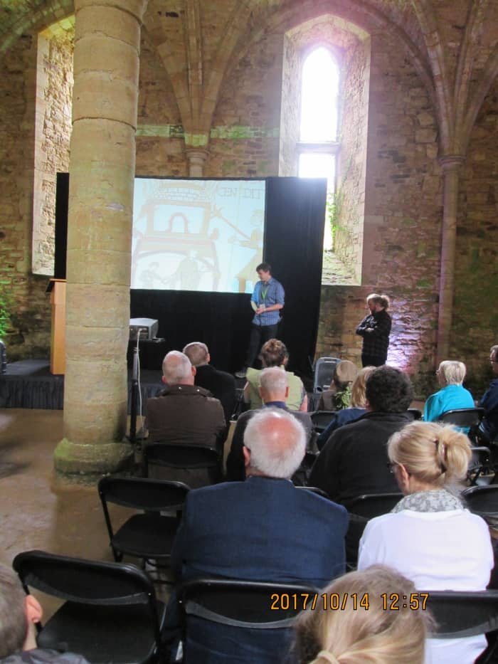Each author does a short talk about our books, on the era we wrap our stories or facts around. Here James does his bit about his book from the Norman angle, 'The Harrowing' (I covered it from the English view in ''Landwaster')