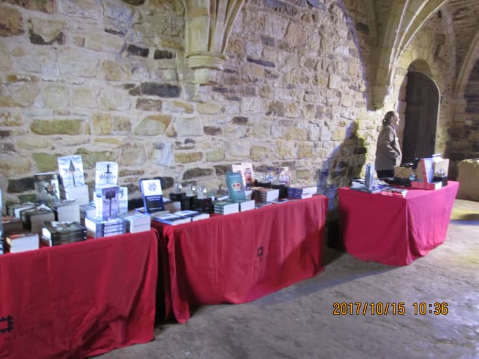 ... And it's in writing historical fiction. My first four books on show at Battle Abbey over the Battle of Hastings weekend, 14th-15th October, 2017 with those of other authors including James Aitcheson who's become a good mate over four years