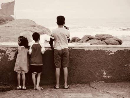 Siblings grow up and go on different paths, but they are always there for each other.