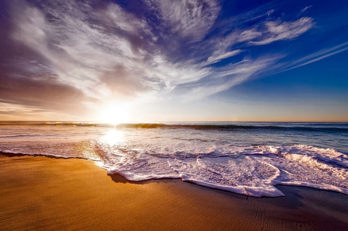 The girl from the sea and the desert traveler returned to the place where the desert meets the sea.