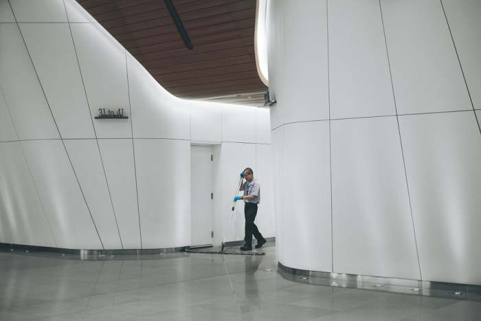 The last one to leave the theater when the production is over.