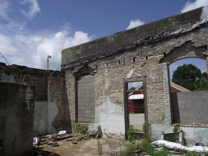 This was what was left of the old city hall, police department and jail in Houlka, Mississippi in 2012. I started my law enforcement career in this building in 1976.