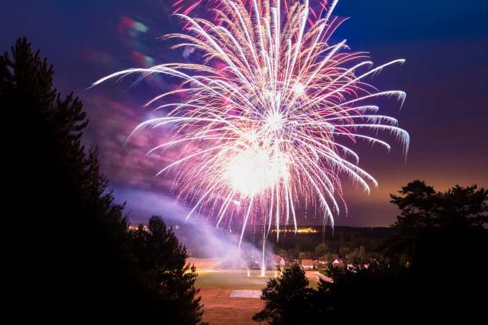 Summer nights mean fun events such as the fireworks display(s) at most Fourth of July Celebrations.