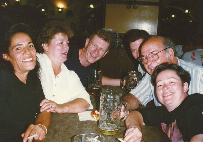 The famous Hofbrauhaus. I arranged for rooms within walking distance, so no one had to drive.