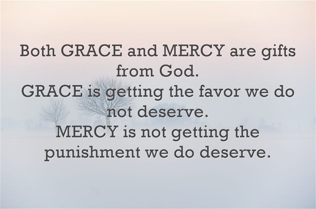 Grace And Mercy What s The Difference LetterPile