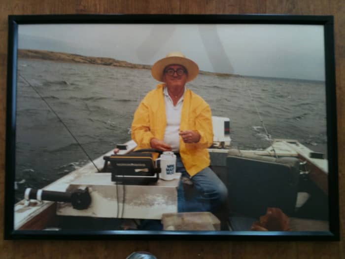 Ye old fisherman, my dad. He loved to fish, loved to help others catch fish, loved to give.