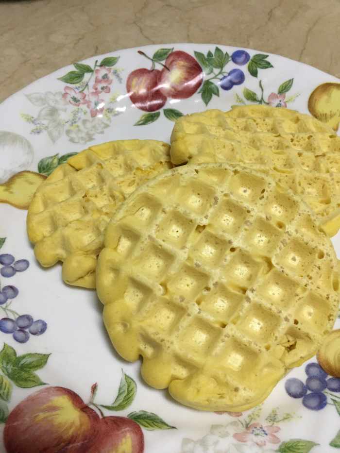 It takes me only about 15-20 minutes to make 4-5 mini waffles.