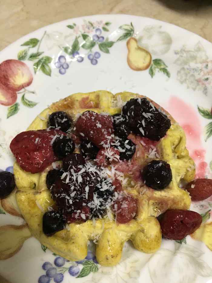 Mini chickpea flour waffles have become an instant favorite!