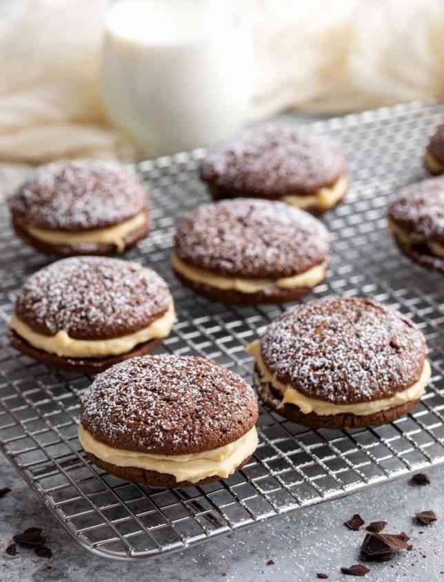 Tiramisu-inspired whoopie pies