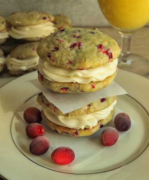 Cranberry orange whoopie pies