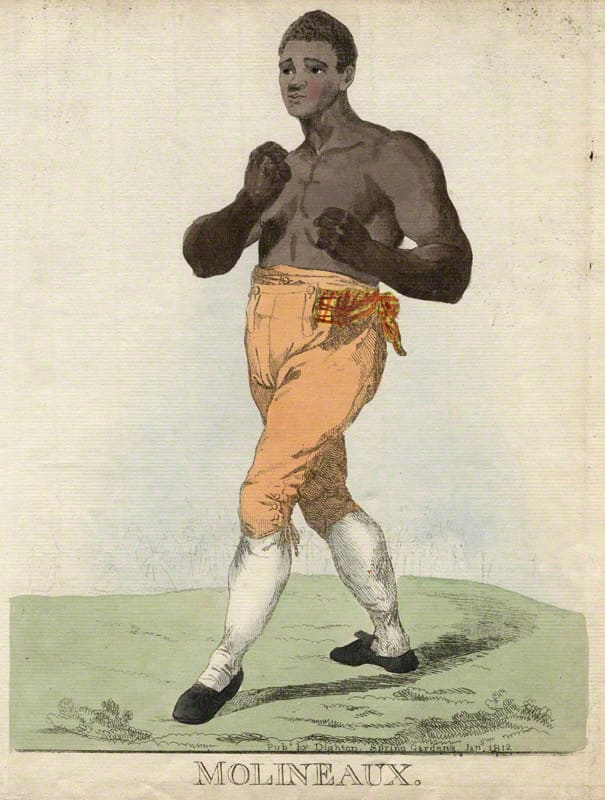 Tom "The Moor" Molineaux was an African-American bare-knuckle boxer. Born into slavery in 1784, he won a large amount of money for his owner in bets. He later boxed in Britain and Ireland. He died aged 34 after sinking into alcoholism.