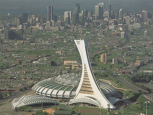 The underused Montreal Olympic Stadium is known, without affection, as the Big Owe (referring to its enormous cost).
