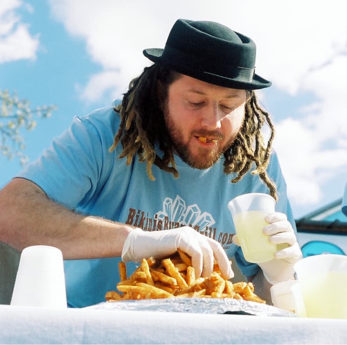 Speed Eater "Crazy Legs" Conti in a 2007 french fry eating contest in Austin, TX