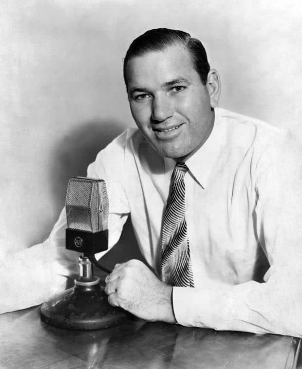 "Dizzy" Dean became a broadcaster after his playing days were over; calling games for the Cardinals, Browns, Yankees, (Atlanta) Braves, and three networks -- Mutual, ABC and CBS.