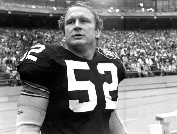Pittsburgh Steelers Center Mike Webster. Webster spent 17 seasons in the NFL from 1974-1990.